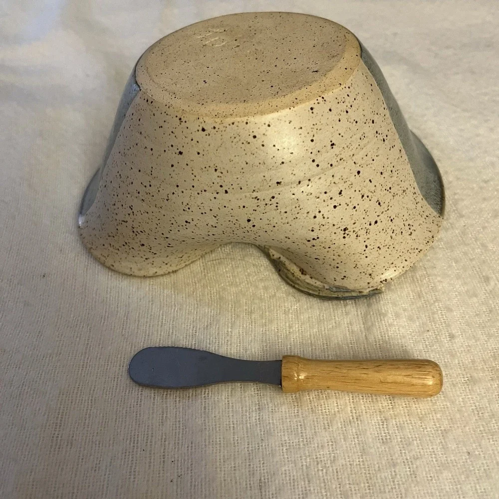Handmade Ceramic Serving Bowl Designed For Fruit Or Other Snacks Apple Design 6